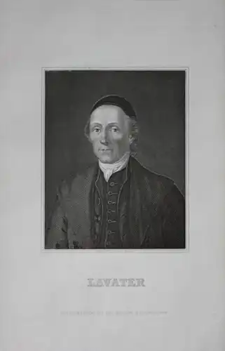 Johann Caspar Lavater Pfarrer Philosoph engraving  Portrait
