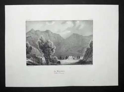 Maseaux Sternsee Elsass Alsace Lithographie