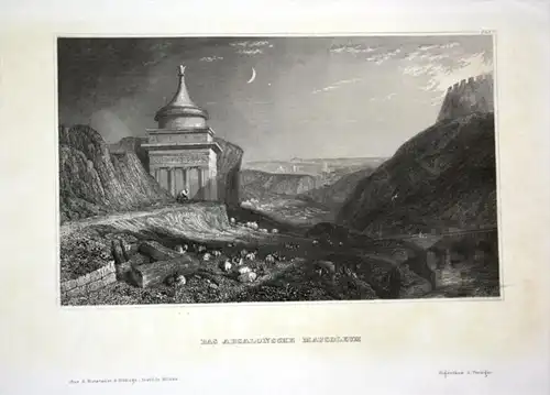 Das Absalonsche Mausoleum - Absalonsche Mausoleum Ansicht view  engraving