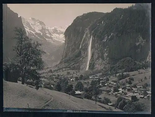 Lauterbrunnen Interlaken-Oberhasli Original Foto photo vintage