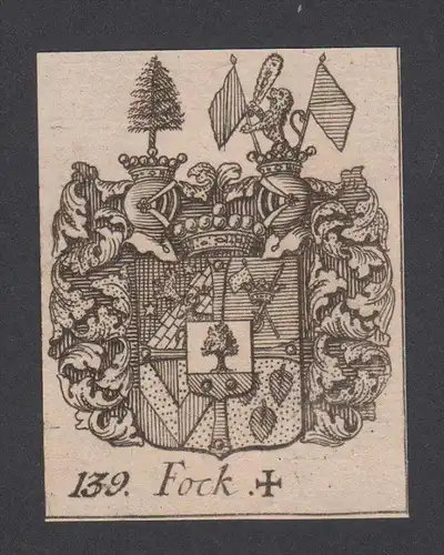 Fock Wappen vapen coat of arms Genealogie Heraldik