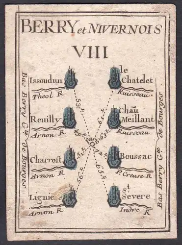 Berry et Nivernois VIII. - Nivernais Frankreich France Issoudun Le Châtelet Reuilly Chârost Boussac Ligné Sain