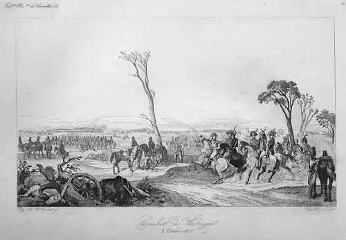 Combat de Wertingen 8 Octobre 1805 - Wertingen Napoleon Schlacht battle 8 Oktober 1805 Bayern Ansicht view Sta