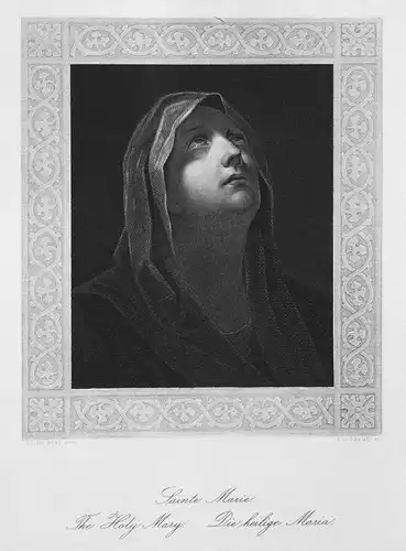 Sainte Marie. / The Holy Mary. / Die heilige Maria. - Maria Mutter Jesu Jesus mother Mary Portrait portrait St