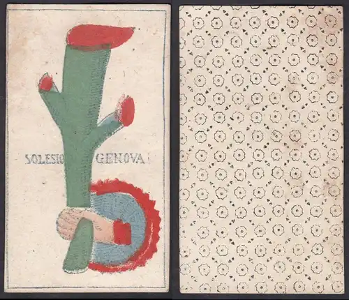Solesio Genova - Original 18th century playing card / carte a jouer / Spielkarte - Tarot