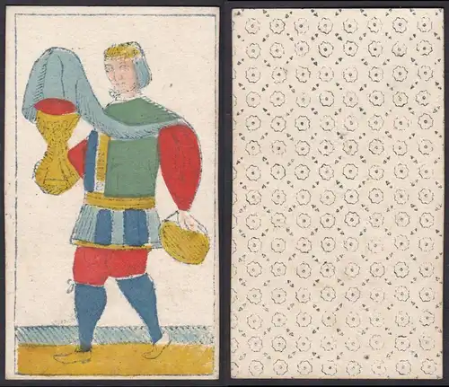 Original 18th century playing card / carte a jouer / Spielkarte - Tarot