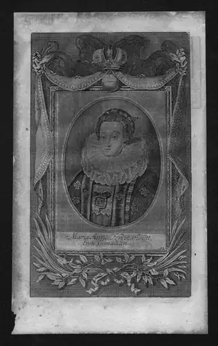 Maria Anna von Bayern Erzherzogin Österreich Kupferstich Portrait