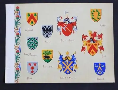 de Houst Hoyer Hoyau ou Hoyel Huchim Huart Blason Wappen heraldry heraldique