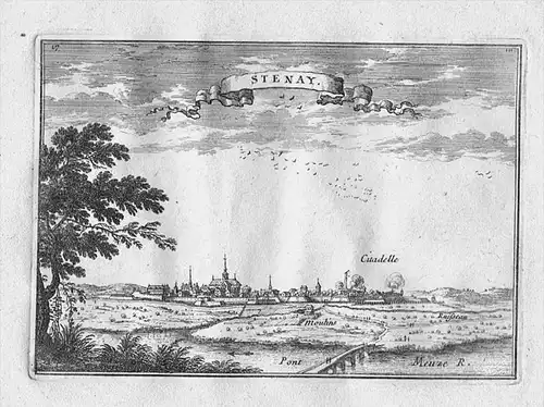 Stenay Meuse Lorraine gravure -  engraving