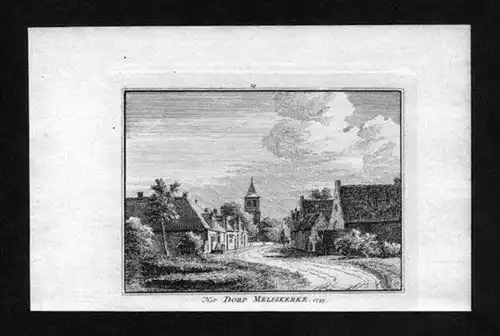 Meliskerke Veere Zeeland Holland Kupferstich gravure map engraving