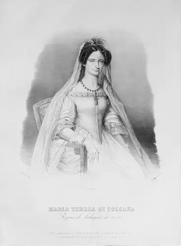 Maria Teresa di Toscana - Maria Theresia von Österreich-Toskana (1801–1855) Königin von Sardinien-Piemont