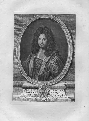Marc Rene de Voyer - Marc Rene de Voyer de Paulmy (1652-1721) Marquis d'Argenson Staatsmann Portrait