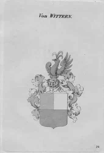 Von Wattern Wappen Adel coat of arms heraldry Heraldik crest Kupferstich
