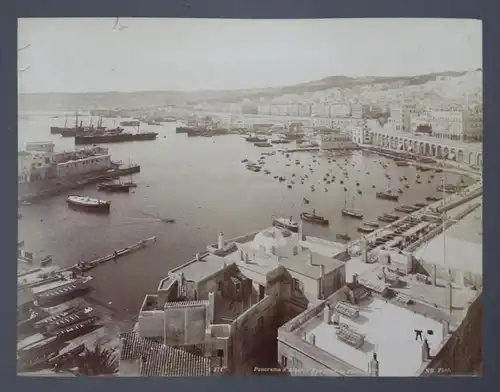 Algier Algiers Harbour Neurdein Original Foto photo vintage