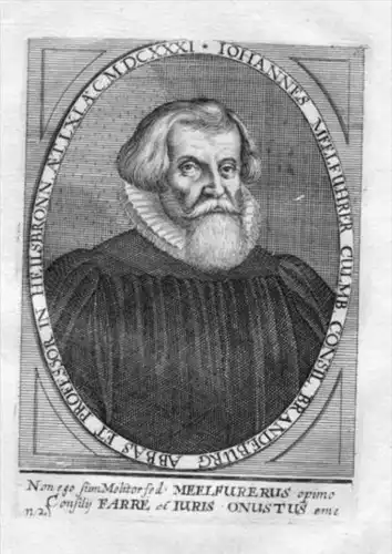 Johannes Meelföhrer Franken Kupferstich Portrait