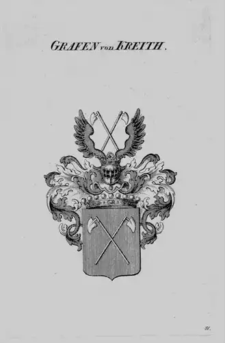 Kreith Wappen Adel coat of arms heraldry Heraldik crest Kupferstich