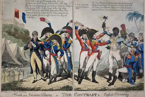 French alias Corsican villainy or the contrast to English humanity - Napoleon Bonaparte France Frankreich merc