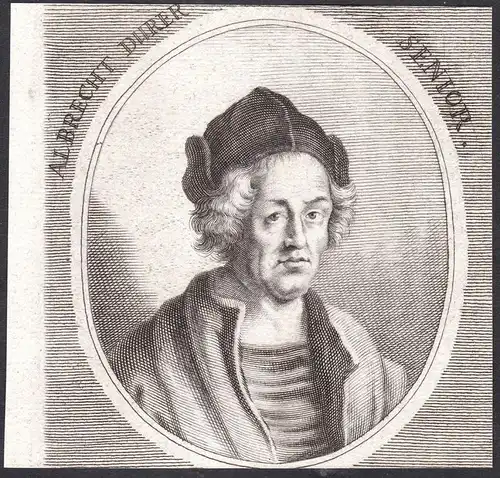 Albrecht Durer Senior - Albrecht Dürer der Ältere Goldschmied goldsmith Portrait Nürnberg Kupferstich copper e