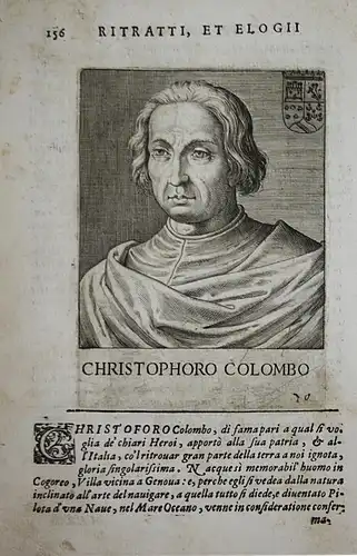Christophoro Colombo Christopher Columbus (1452-1508) -- explorer colonist America
