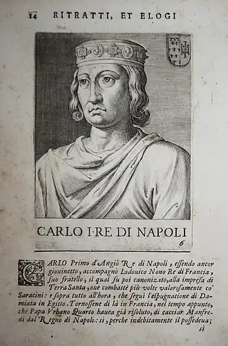 Carlo I Re Di Napoli Carlo I d'Angio Napoli (1226-1285) -- Acaia Sicilia Albania Morea