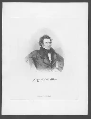 Franz Schubert Komponist composer Portrait Rieder Johann Nepomuk Passini