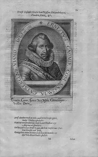 Ernst Casimir Nassau Diez Friesland Dietz Portrait