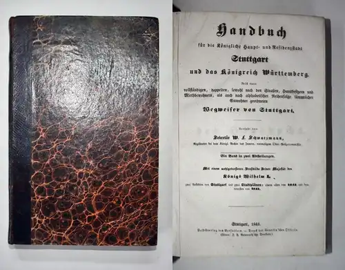 Handbuch für die Königliche Haupt- und Residenzstadt Stuttgart und das Königreich Württemberg. Nebst einem vol