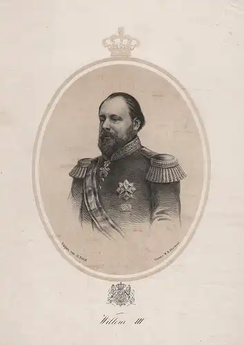 Willem III - William III of the Netherlands (1817-1890) King König Niederlande Portrait