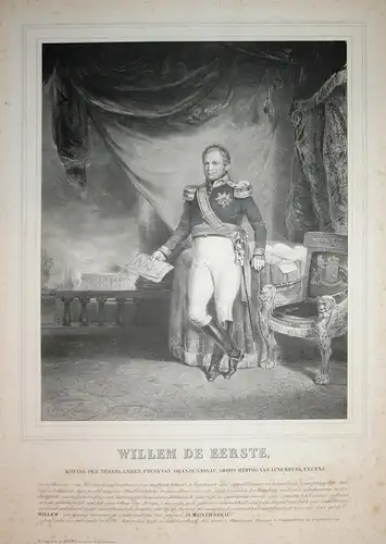 Willem de Eerste - Wilhelm I. Niederlande (1772-1843) König King Netherlands Portrait