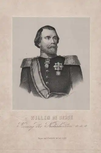 Willem de Derde - William III of the Netherlands (1817-1890) King König Niederlande Portrait