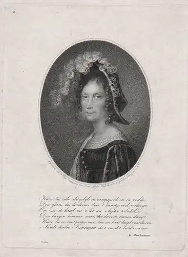 Haar, die, zich zelv gelyk in rampspoed... - Wilhelmine von Preußen (1774-1837) Queen of the Netherlands König