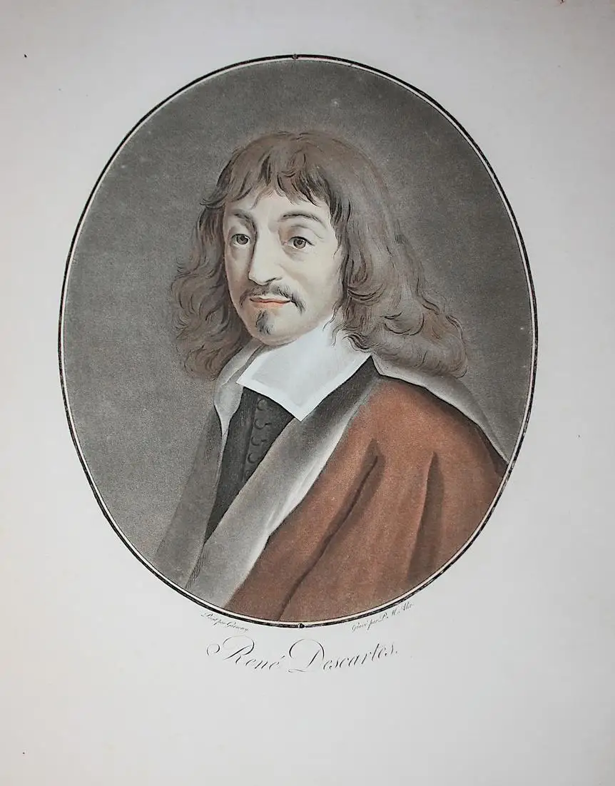 Rene Descartes - René Descartes (1596-1650) Mathematiker mathematician mathematicien Philosoph philosopher phi 0