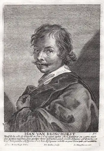 Iean van Bronchorst - Jan Gerritsz van Bronckhorst Maler painter Portrait Kupferstich copper engraving antique