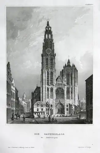 Die Cathedrale in Antwerpen - Antwerpen Antorf Antorff Anvers Belgien Belgique Belgium Benelux Anvers Ansicht