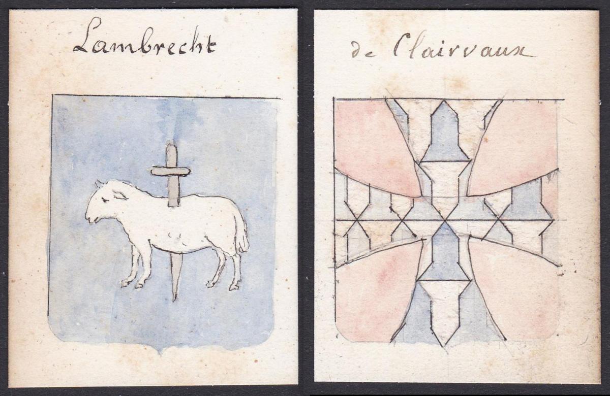 Lambrecht / de Clairvaun Lambrecht Clairvaun Frankreich France Wappen