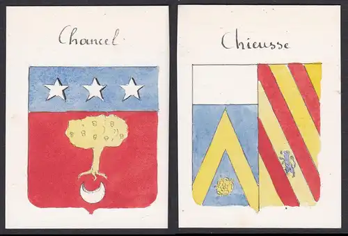Chancel / Chieusse - François Joseph de Lagrange-Chancel Chieusse Frankreich France Wappen Adel coat of arms h