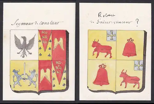 Seymour de Constant / Robert de Saint-Vincent - Seymour Constant Robert Saint Vincent Frankreich France Wappen