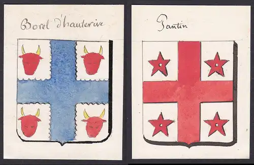 Borel d'hauterive / Pantin - Borel d'Hauterive Pantin Frankreich France Wappen Adel coat of arms heraldry Hera