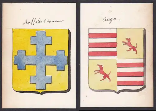 Roffelio st. sauveur / auga - St-Sauveur Auga Frankreich France Wappen Adel coat of arms heraldry Heraldik Aqu