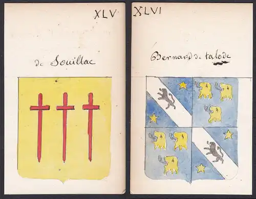 Bernard de Talode / de Souillac - François de Souillac Bernard Talode Wappen Adel coat of arms heraldry Herald