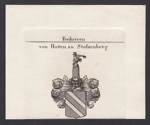 Freiherren von Hutten zu Stolzenberg - Hutten Hutten-Stolzenberg Wappen Adel coat of arms heraldry Heraldik Ku