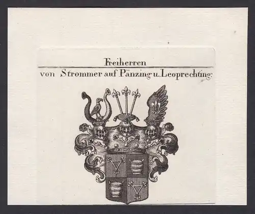 Freiherren von Strommer auf Pänzing u. Leoprechting - Leoprechting Strommer Penzing Wappen Adel coat of arms h