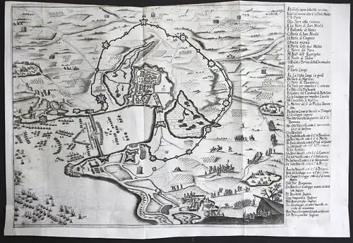 A. Le Fortificazoni dellla Citta uecchia ... - La Rochelle Belagerung siege Frankreich France Richelieu Karte