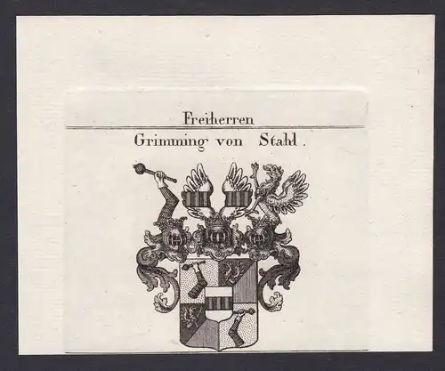 Freiherren Grimming von Stahl -  Grimming Gryming Grüming Grimming Wappen Adel coat of arms heraldry Heraldik