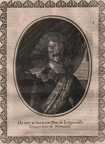 Henry D. Orleans Duc de Longueuille... - Henri II. dOrleans-Longueville   copper   gravure