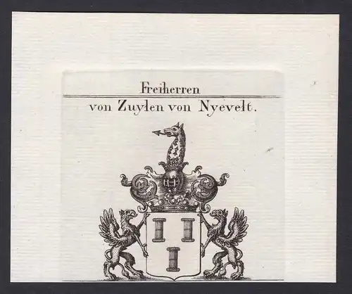 Freiherren von Zuylen von Nyevelt - Zuylen Nijevelt Niederlande Netherlands Wappen Adel coat of arms heraldry