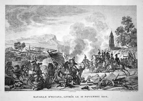 Bataille d'Occana, livree le 19 Novembre 1809 - Ocaña Toledo Spanien Spain Espana Napoleon Schlacht battle bat