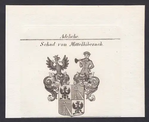 Schad von Mittelbiberach - Schad Mittelbiberach Baden-Württemberg Wappen Adel coat of arms heraldry Heraldik K