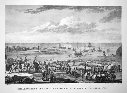 Embarquement des Anglais en Hollande, le Trente Novembre 1799 - Holland Niederlande Netherlands Nederland Napo