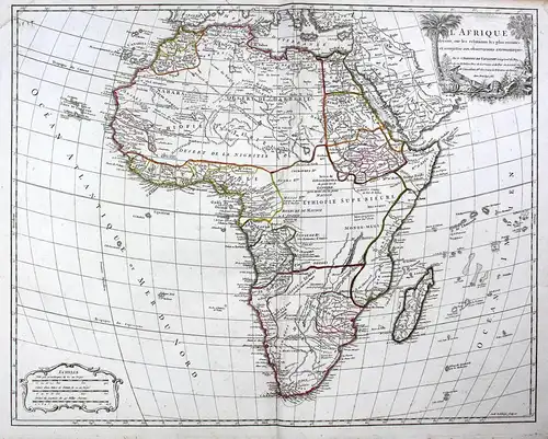 L'Afrique dresse, sur les relations les plus recentes, ez assujettie aux oberservations astronomiques - Afrika